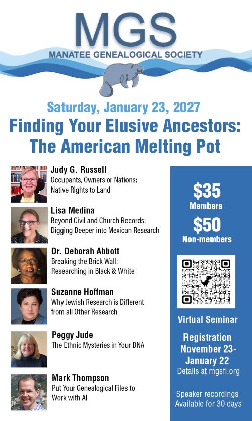 Finding Your Elusive Ancestors:  The American Melting Pot